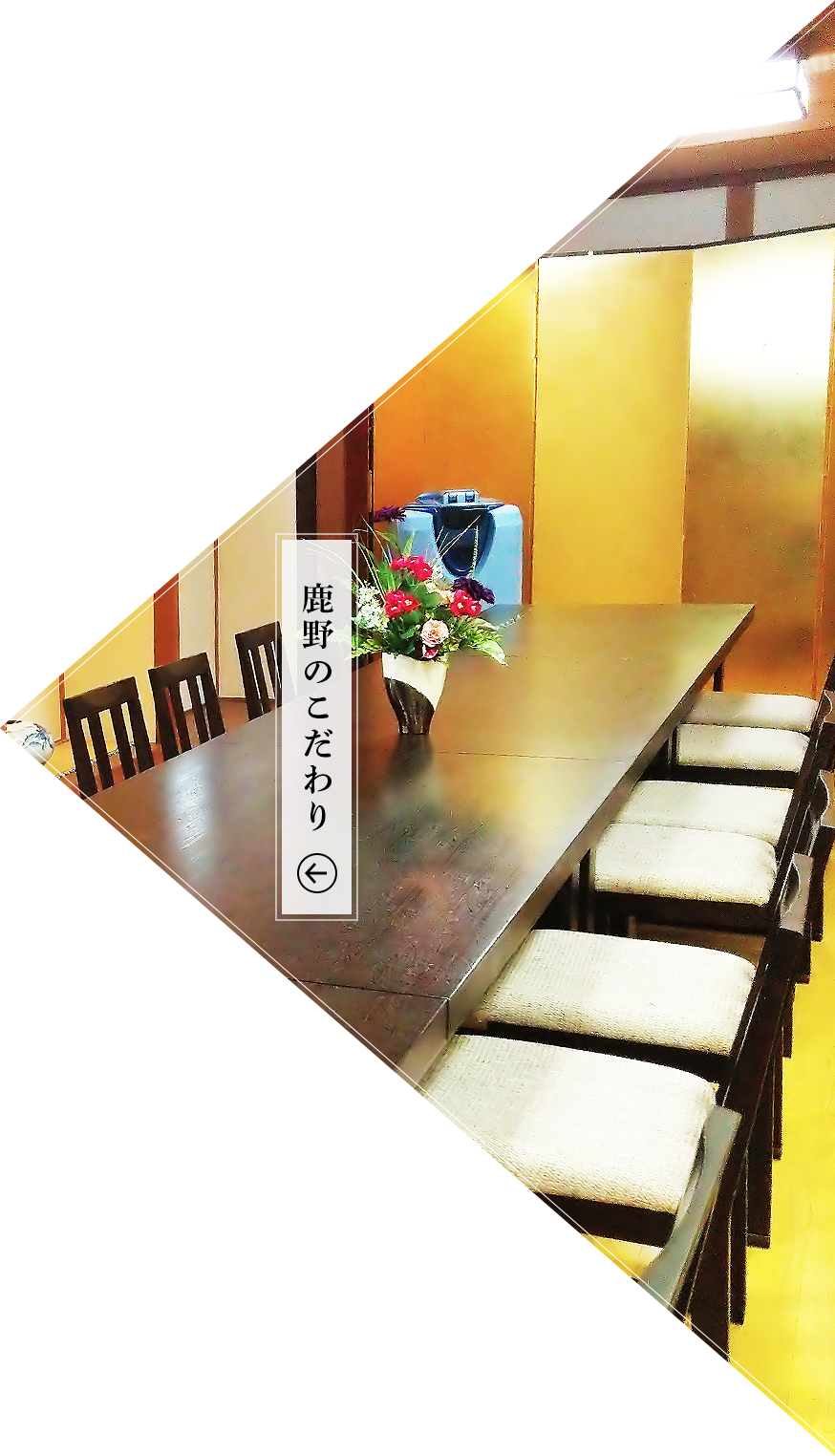 鹿野のこだわり